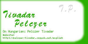 tivadar pelczer business card